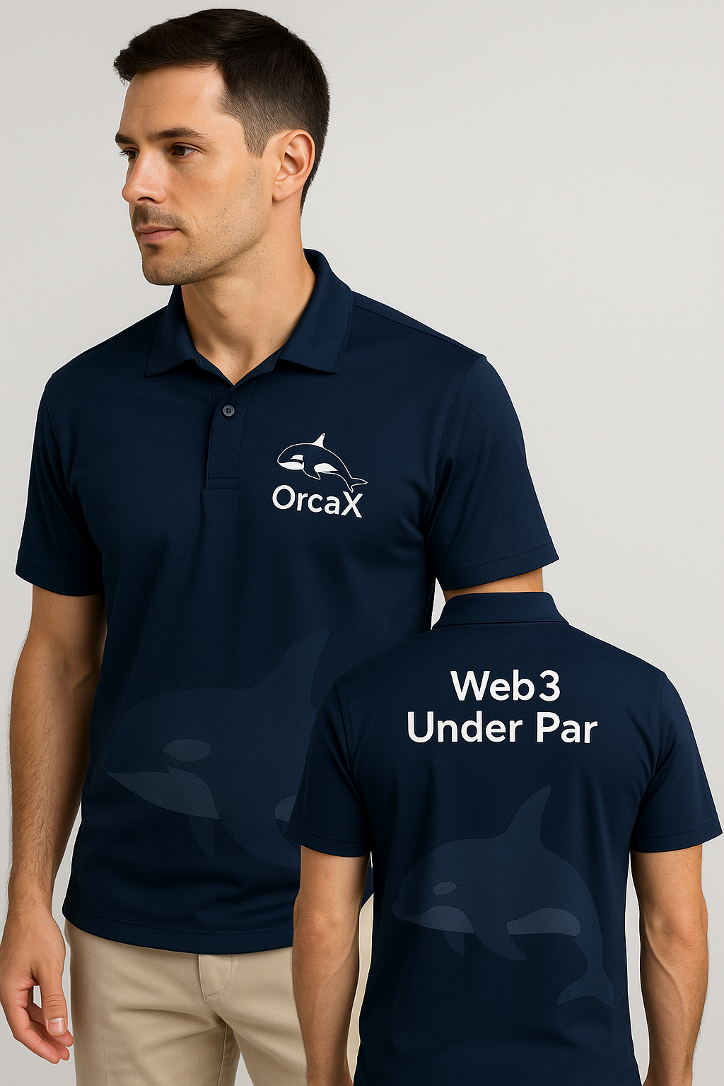 착용된 OrcaX 티셔츠 실물샷